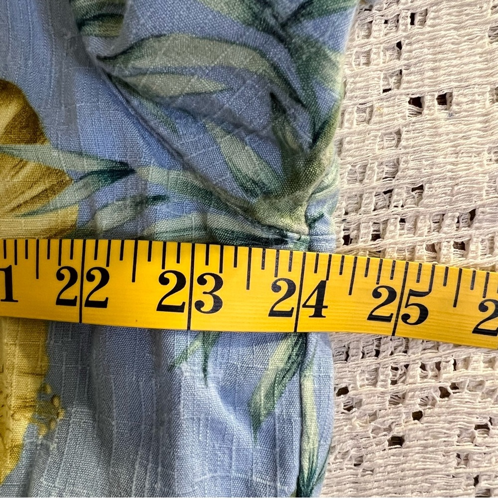 CLEARANCE Caribbean Joe Blue and Yellow Casual Button Down Shirt - Picture 5 of 5